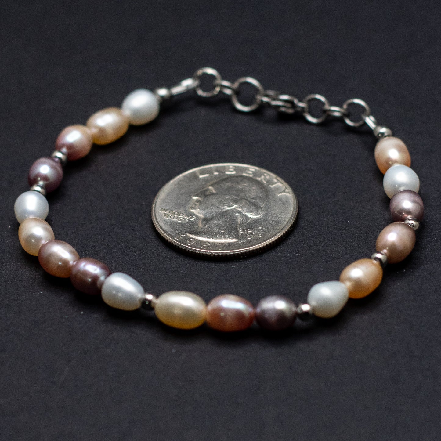 Dusty Rose Pearl Mix Bracelet