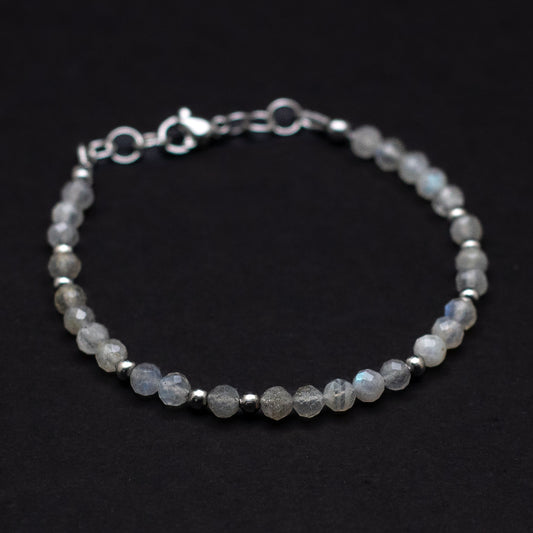 Peony & Labradorite ED Awareness Bundle | Sticker + Gemstone Bracelet