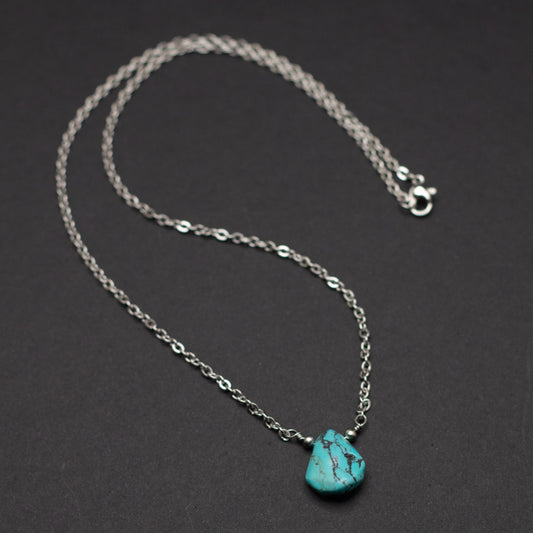 Turquoise Teardrop Necklace 5