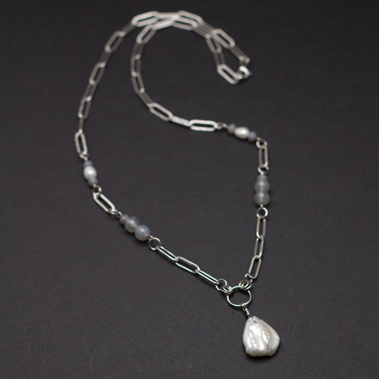 Freshwater Pearl Teardrop Necklace