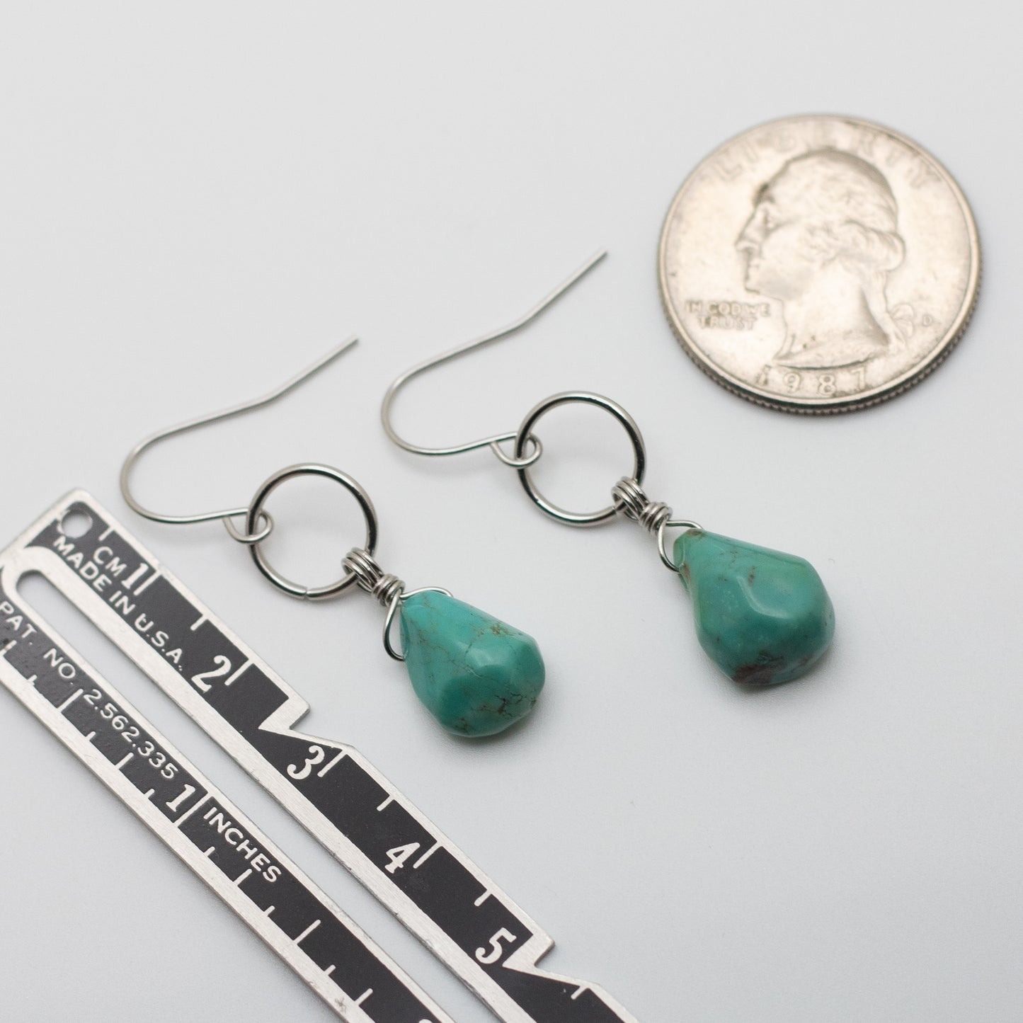 Turquoise Teardrop Earrings