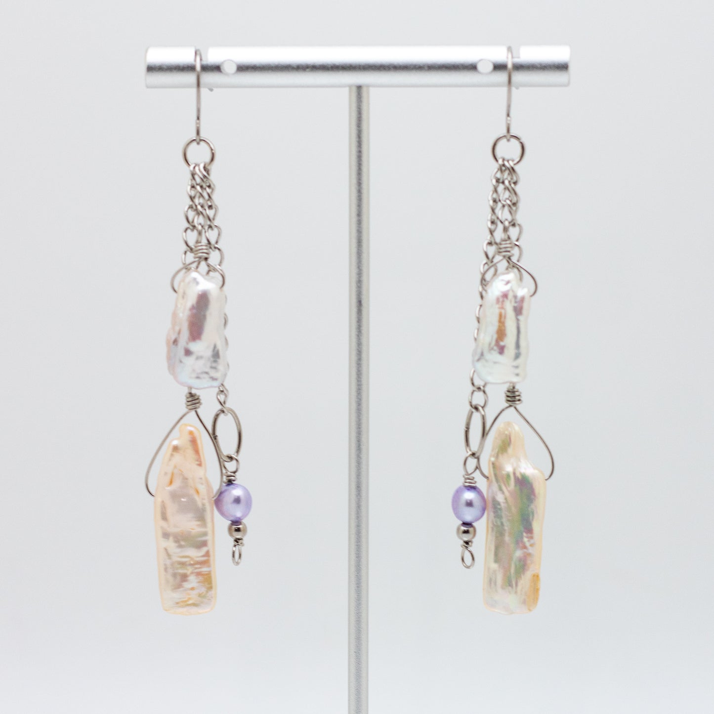 Cascading Keshi Pearl Earrings