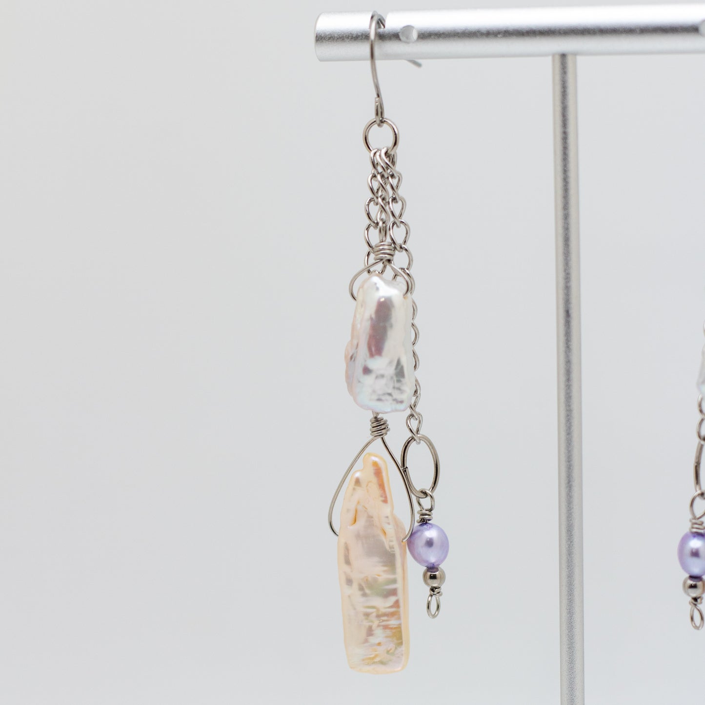 Cascading Keshi Pearl Earrings