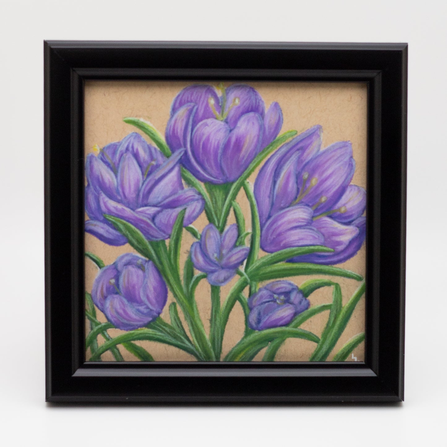 Original 4x4" Crocus Chalk Pastel Mini Decor