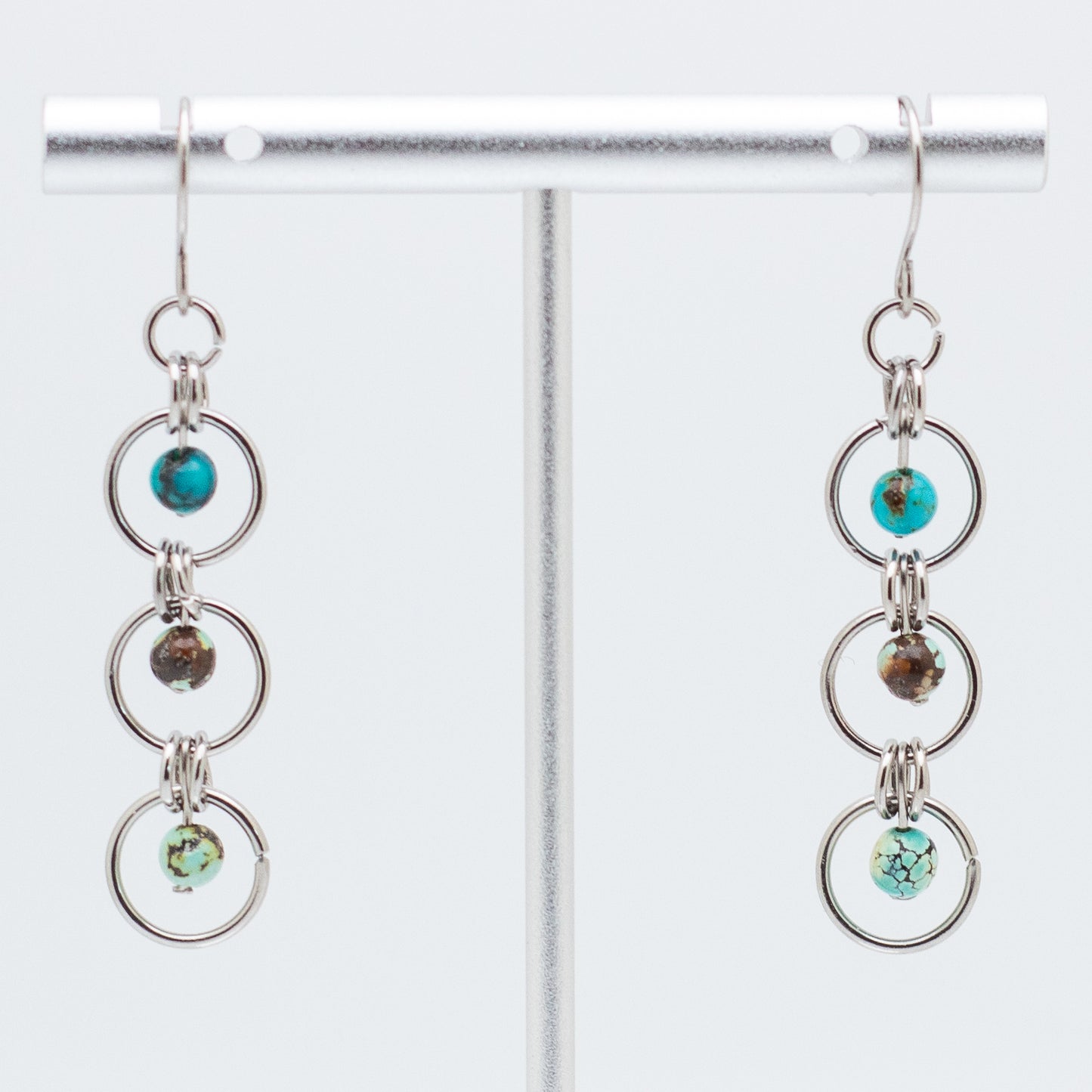 Hubei Turquoise Trio Earrings