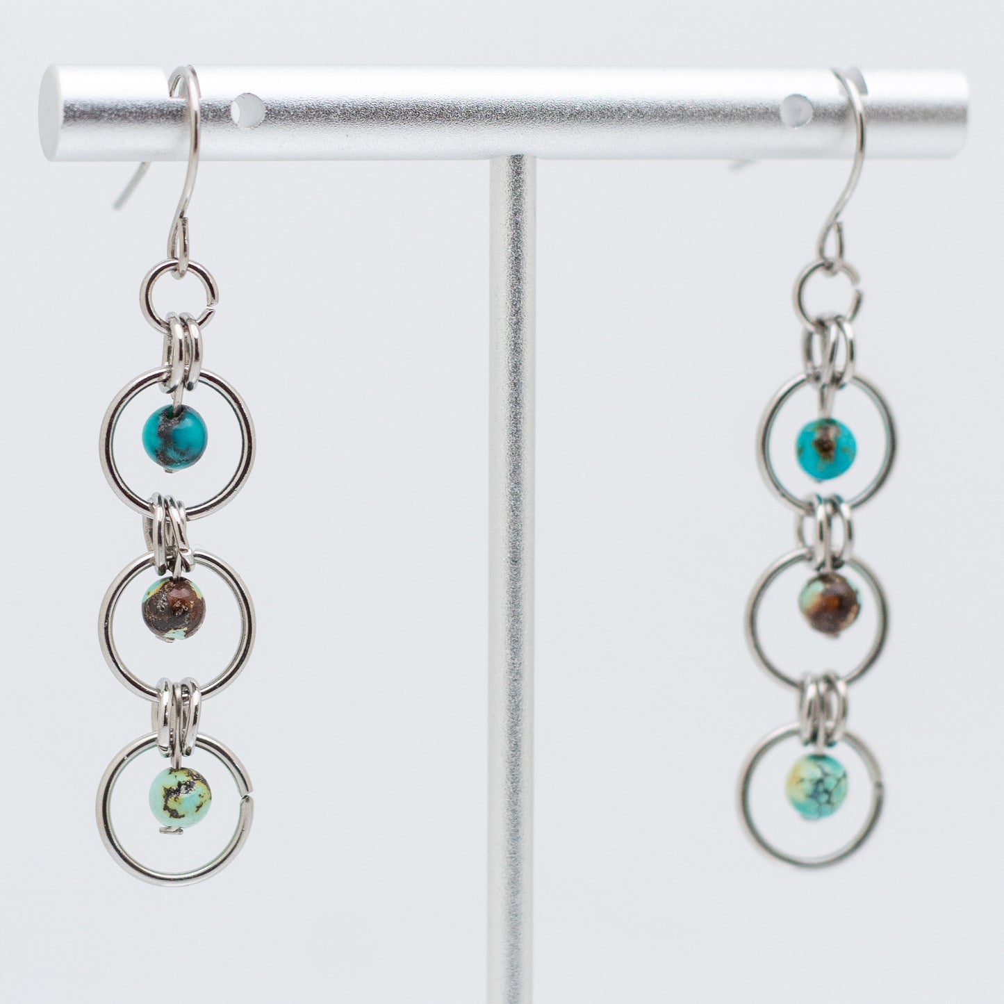 Hubei Turquoise Trio Earrings
