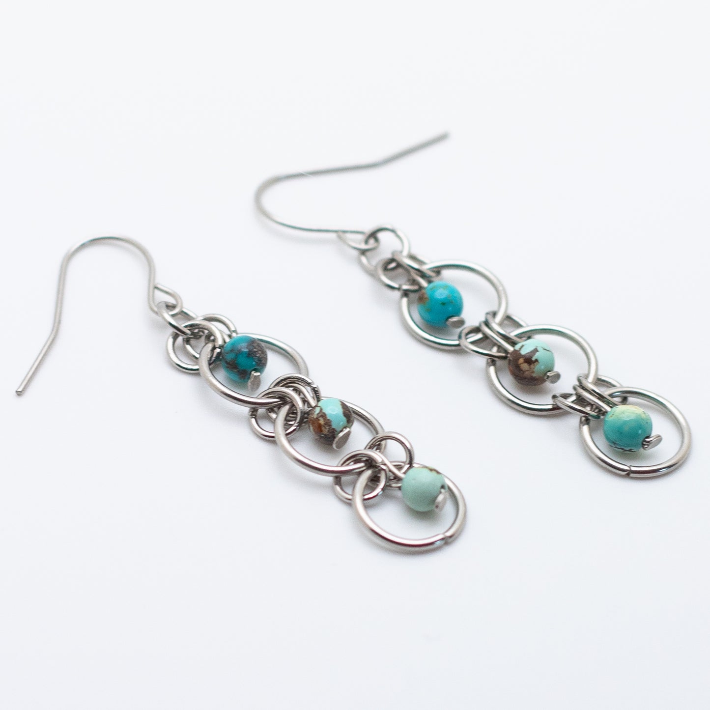 Hubei Turquoise Trio Earrings