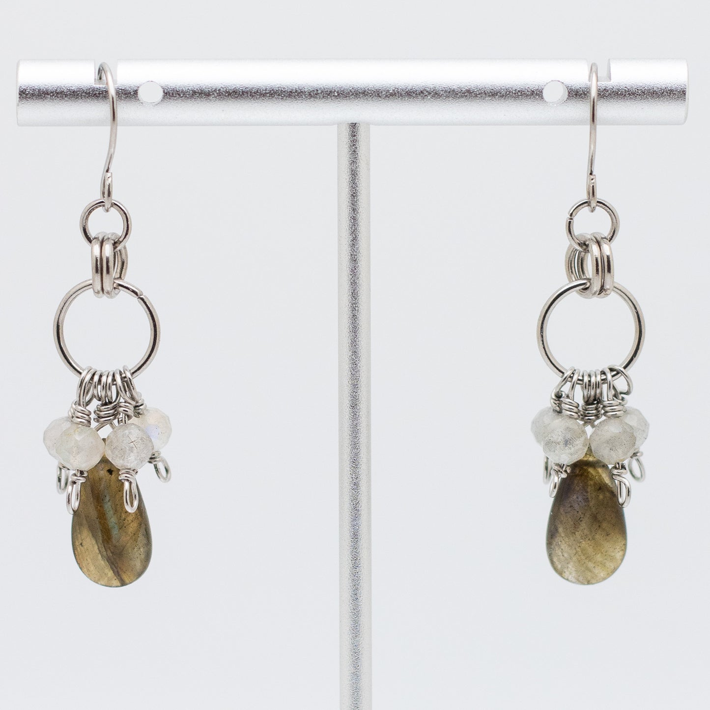 Labradorite Charm Earrings