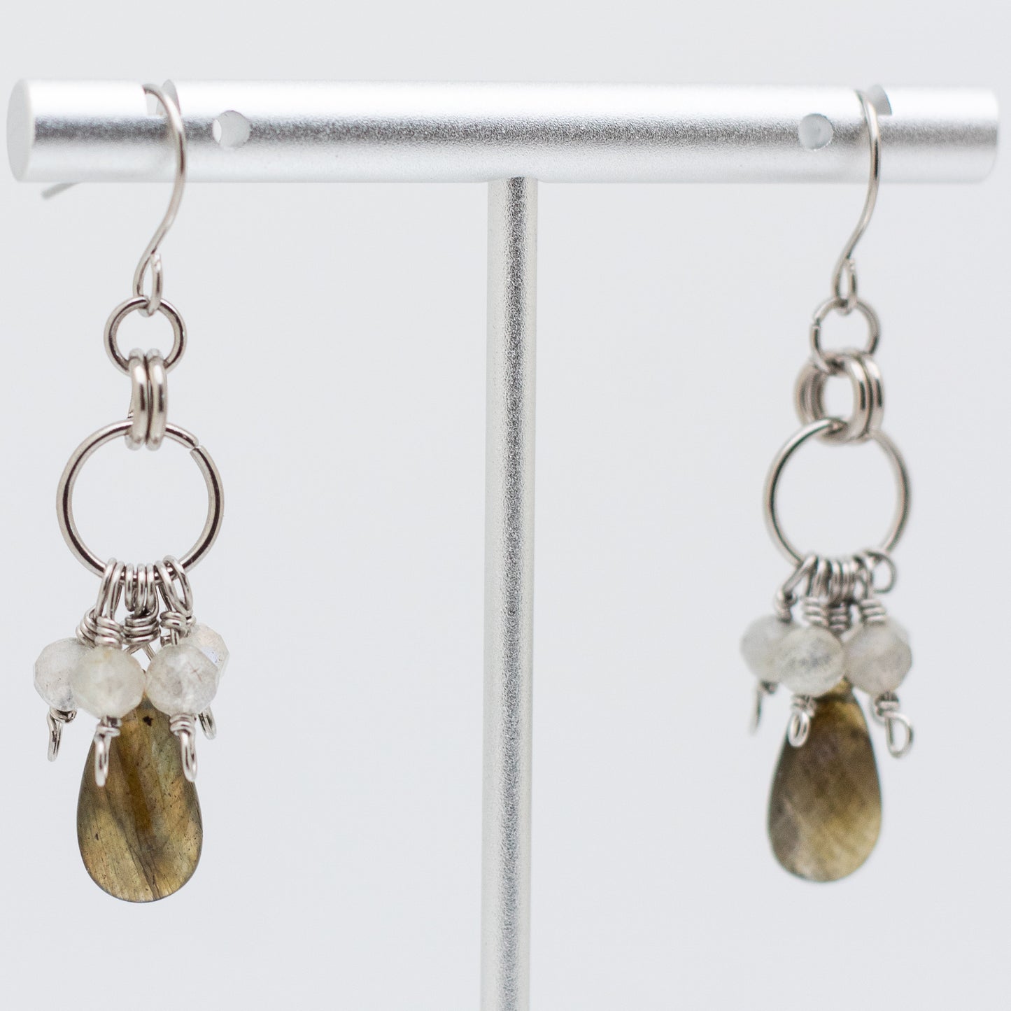 Labradorite Charm Earrings