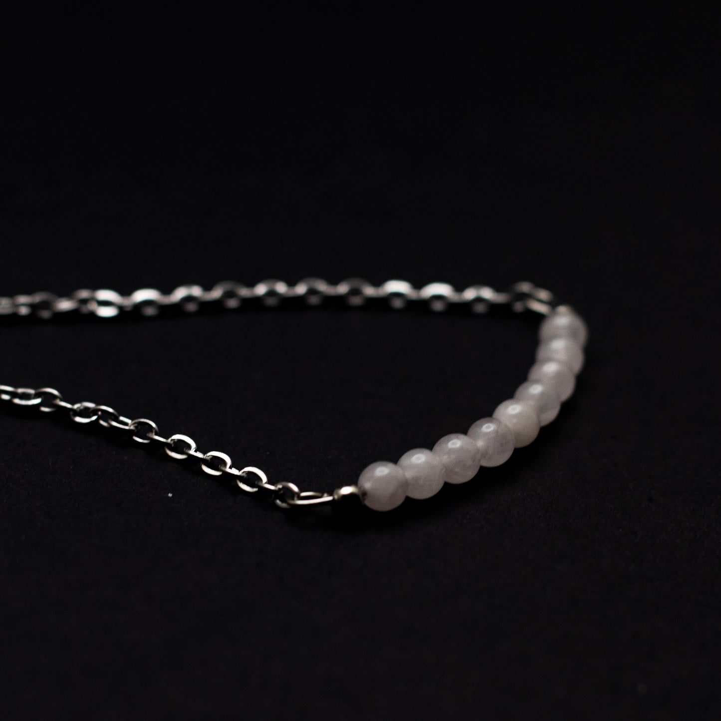 Rose Quartz Bar Necklace
