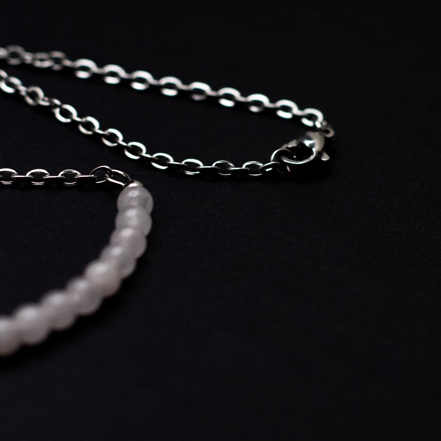 Rose Quartz Bar Necklace