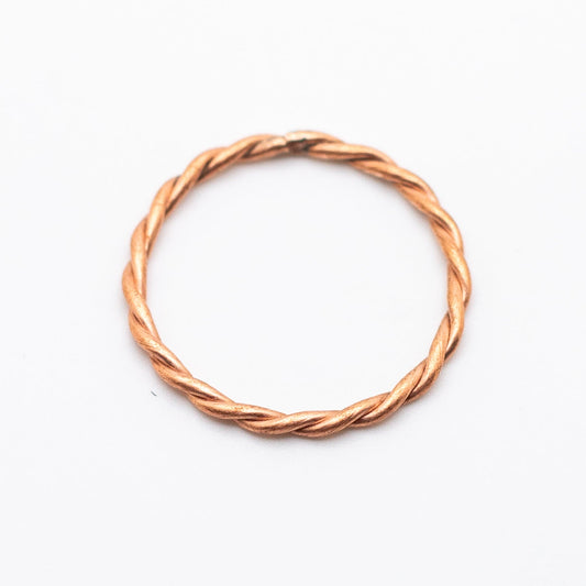 Twisted Copper Band Ring (Tension Energy Circle)