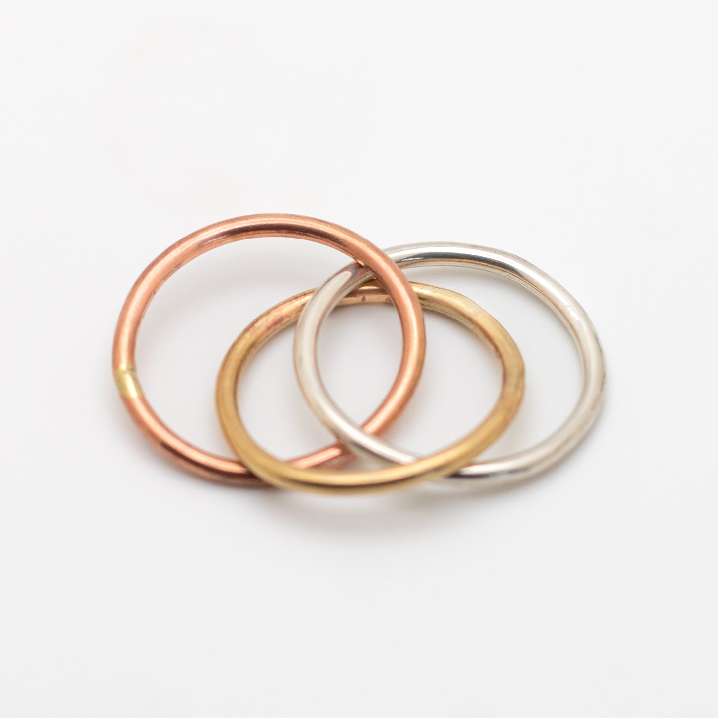 Rolling Fidget Ring (Sterling Silver, Copper, Brass)