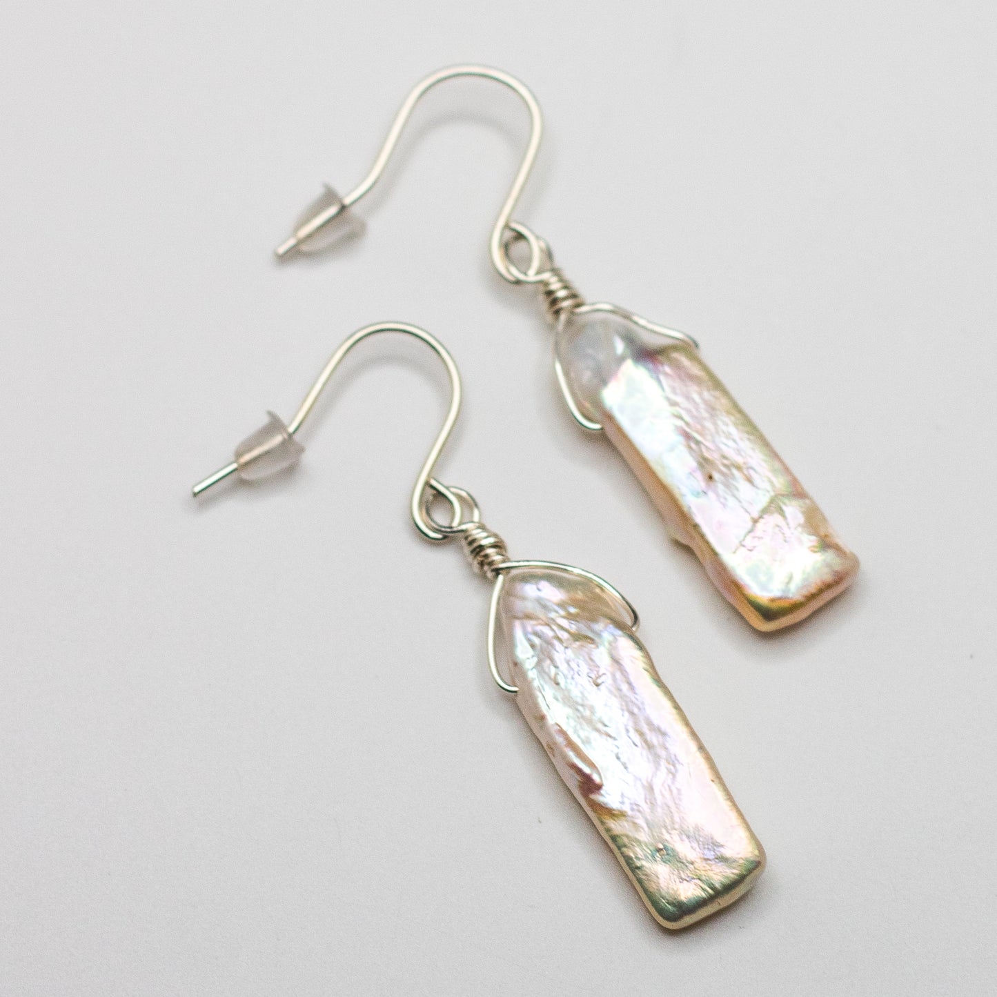 Keshi Pearl Earrings (Sterling Silver)