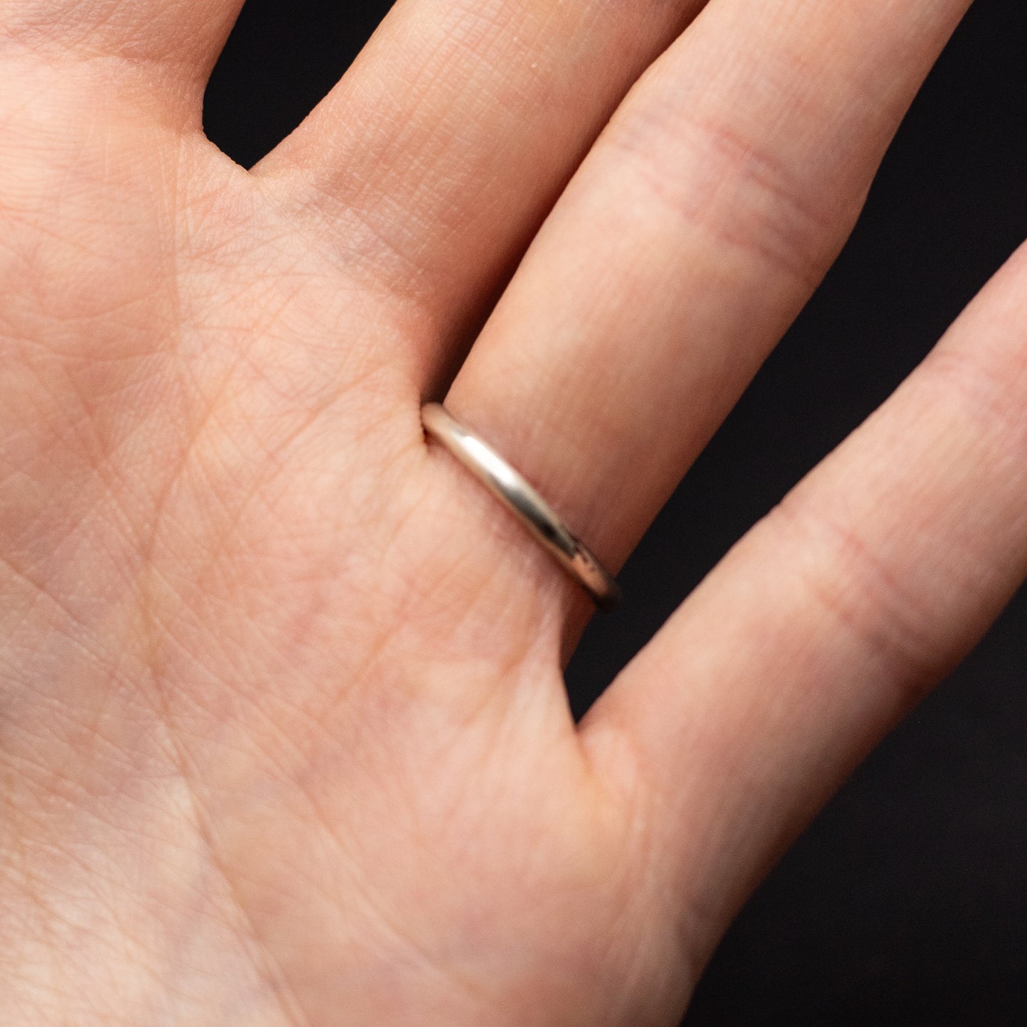 4mm Birthstone Sterling Silver Ring