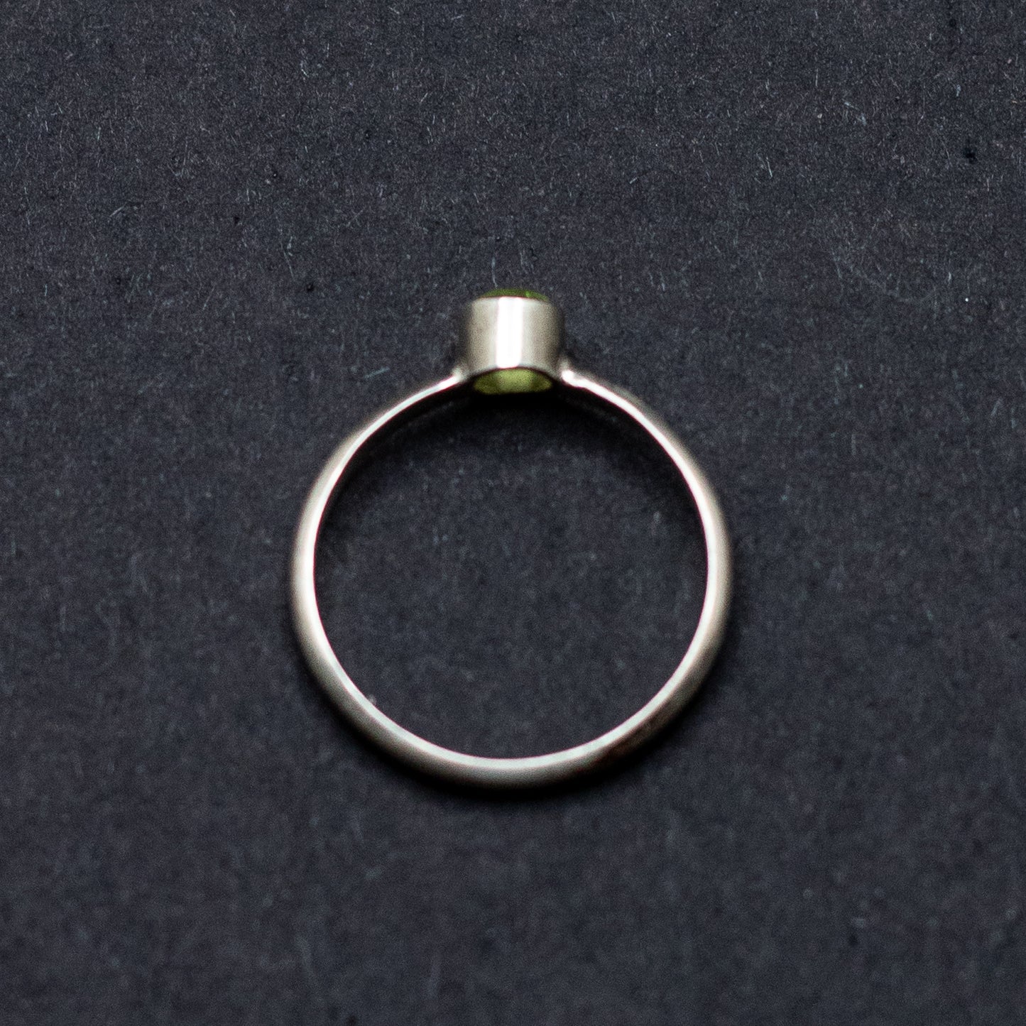 4mm Birthstone Sterling Silver Ring