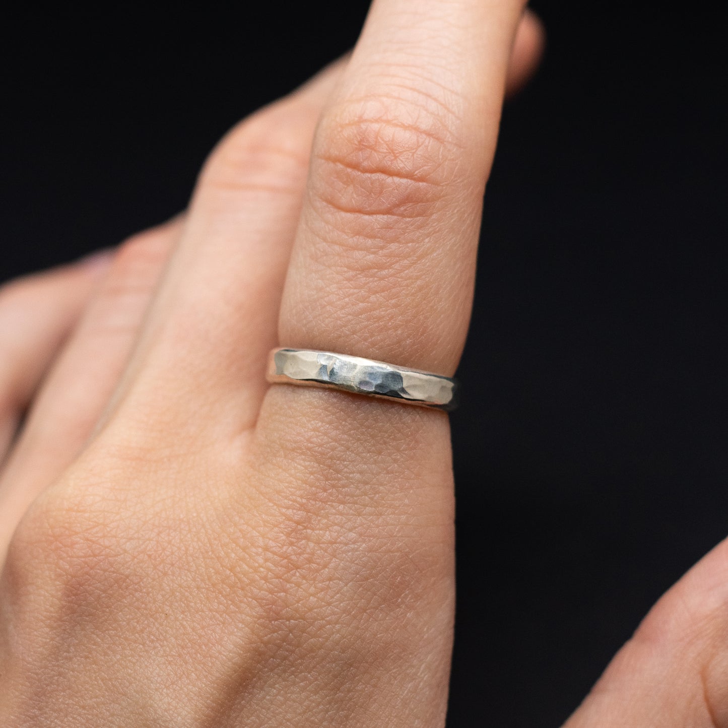 Hammered Sterling Silver Ring