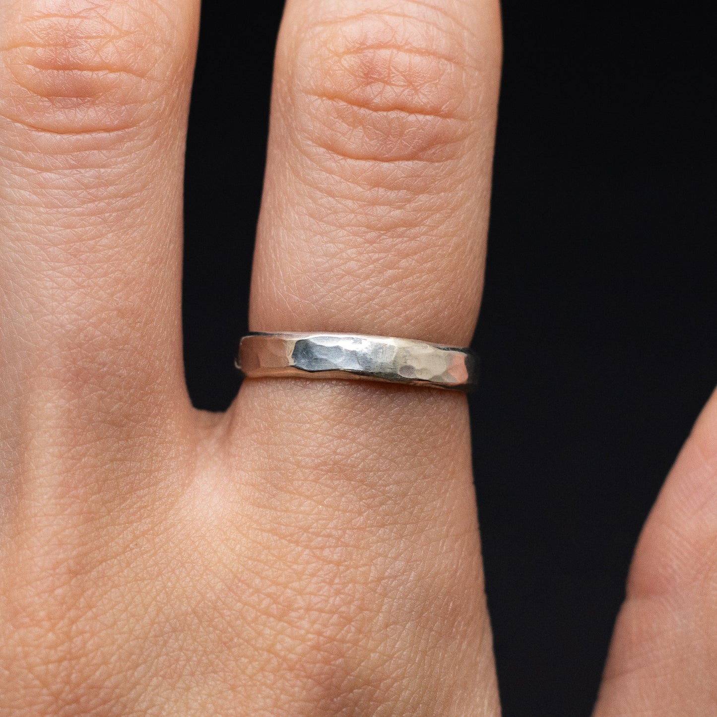 Hammered Sterling Silver Ring