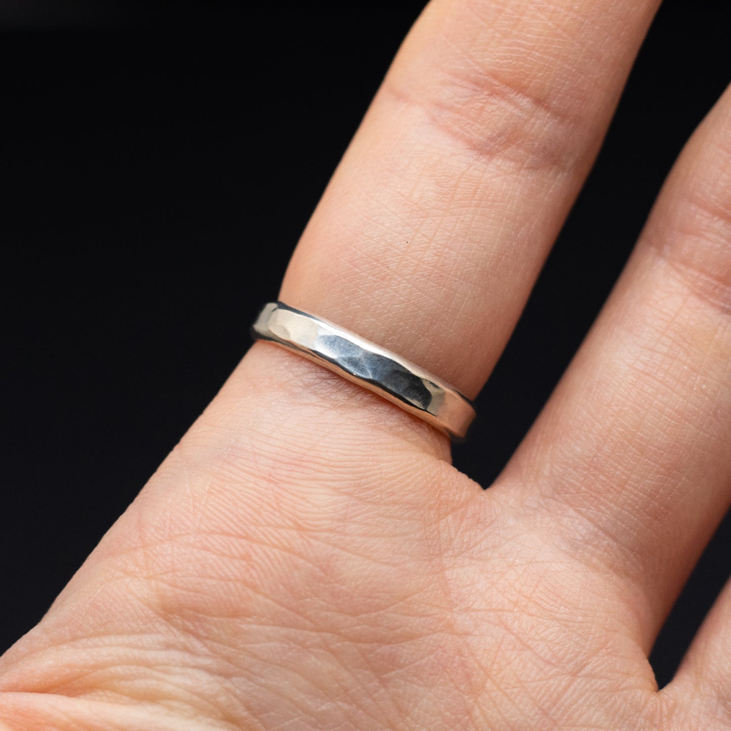 Hammered Sterling Silver Ring