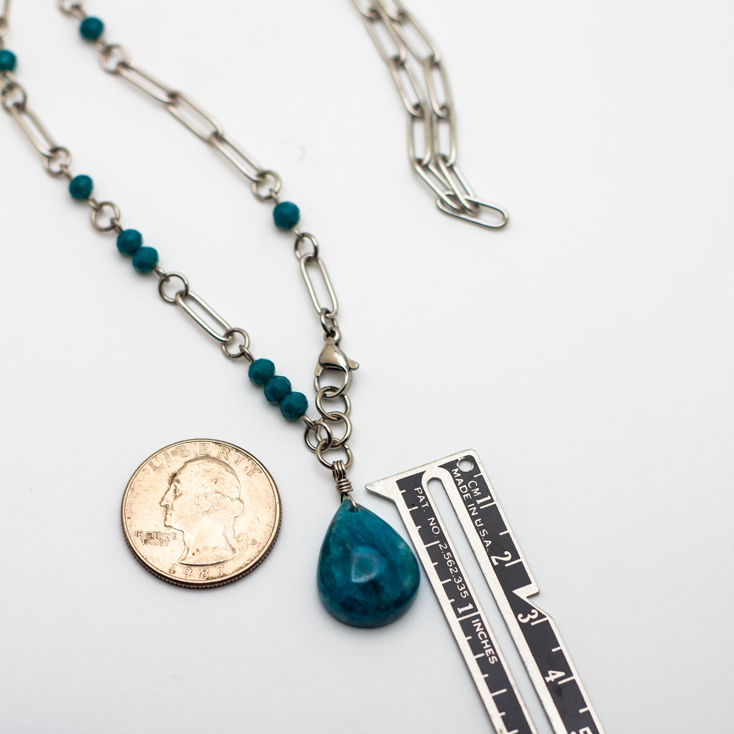 Apatite Necklace (clasp-in-front)