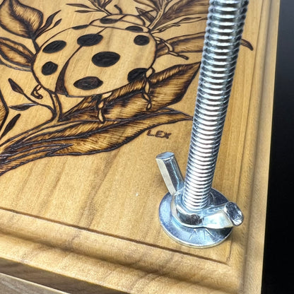Ladybug Flower Press (5.5 x 8" Poplar)