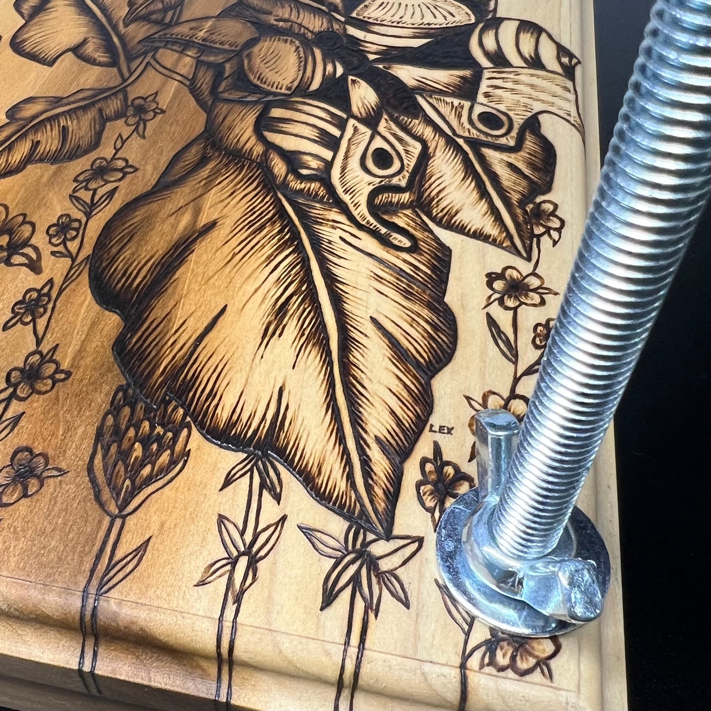 Butterflies in Bloom Flower Press (7.25 x 10" Poplar)