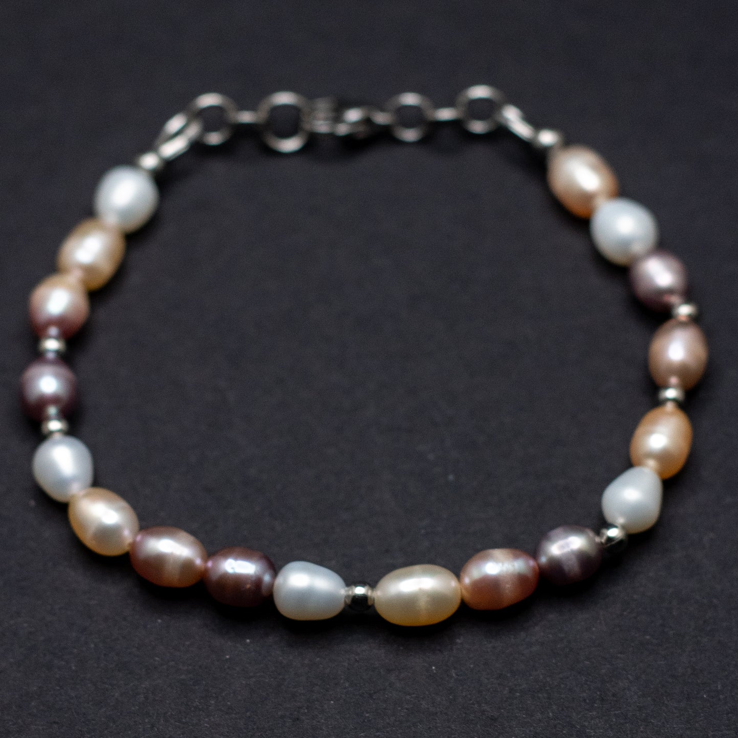 Dusty Rose Pearl Mix Bracelet