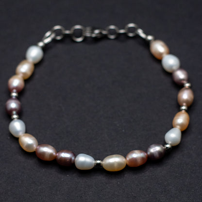 Dusty Rose Pearl Mix Bracelet