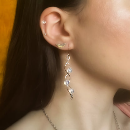 Opalite Swirl Earrings