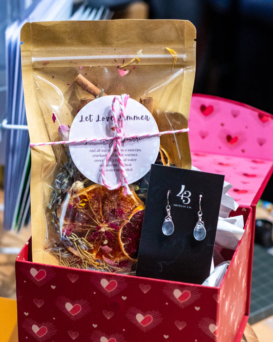 Potpourri & Rose Quartz Earrings Bundle