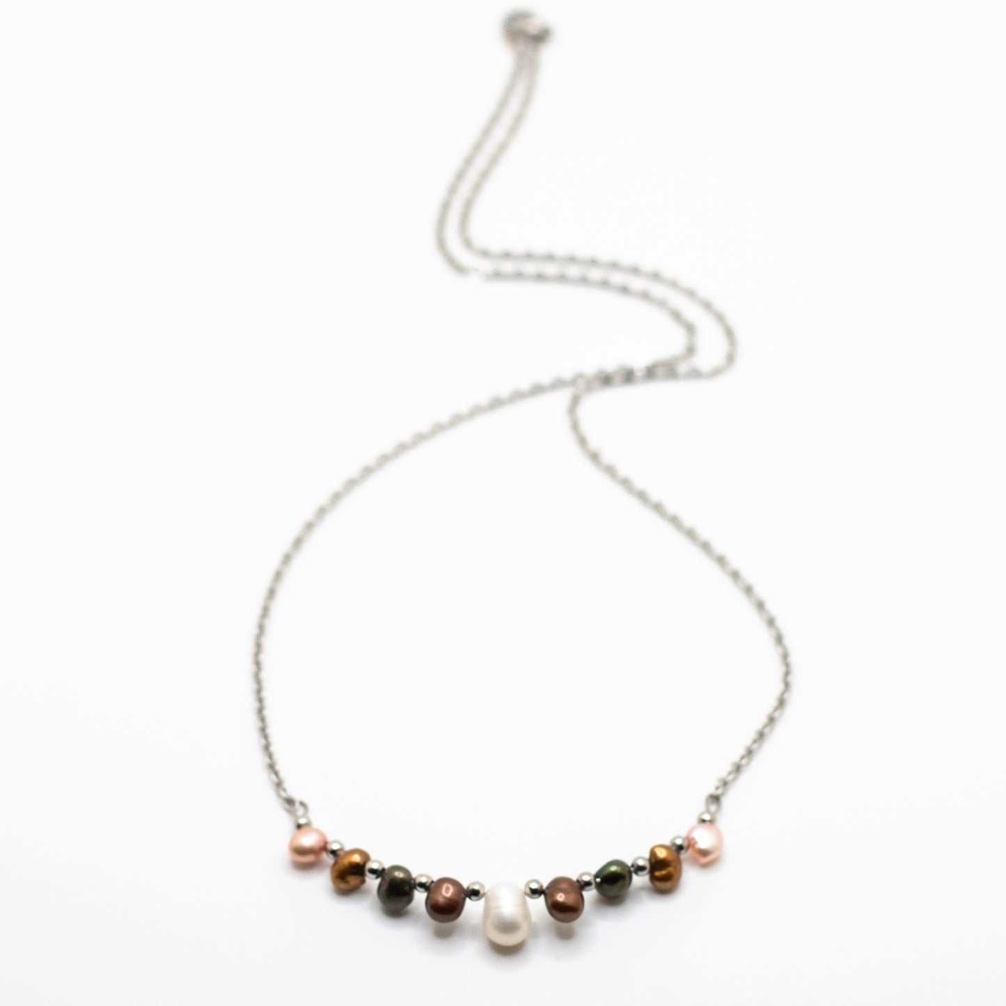 Woodland Freshwater Pearl Bar Necklace