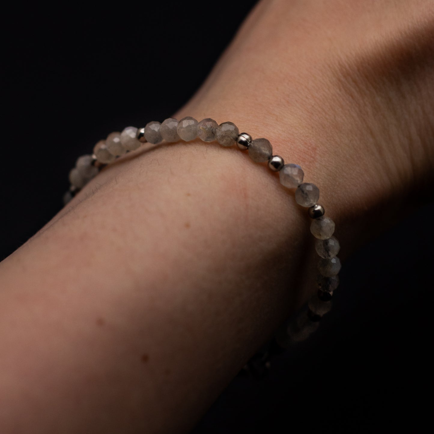 Peony & Labradorite ED Awareness Bundle | Sticker + Gemstone Bracelet