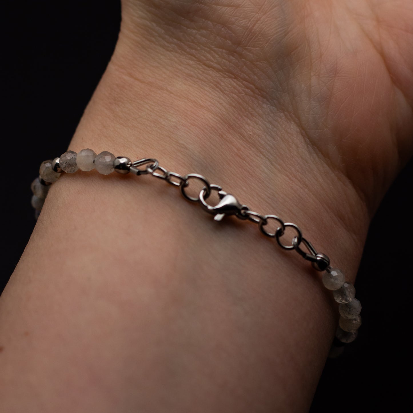 Peony & Labradorite ED Awareness Bundle | Sticker + Gemstone Bracelet