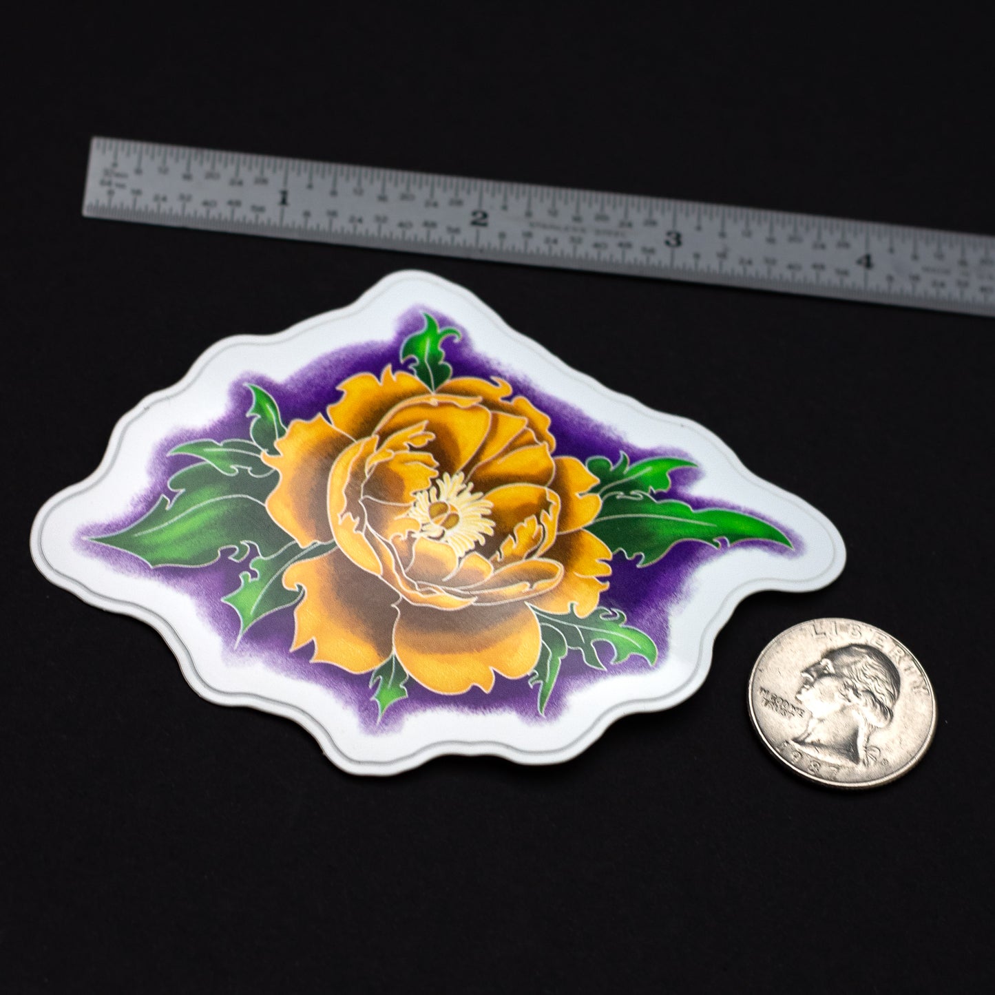 Peony & Labradorite ED Awareness Bundle | Sticker + Gemstone Bracelet