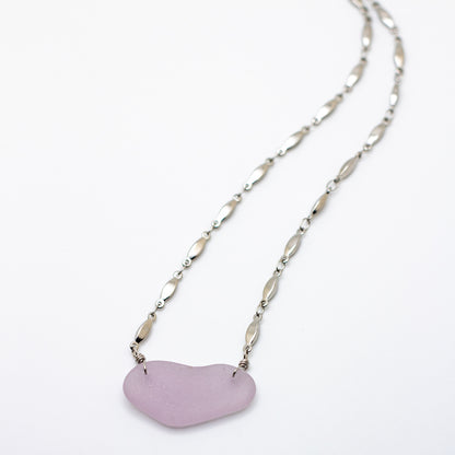 Nova Scotian Lavender Beach Glass Necklace