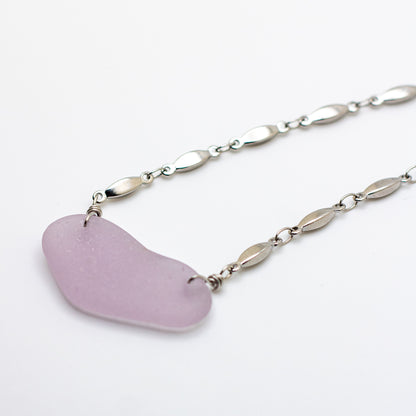 Nova Scotian Lavender Beach Glass Necklace