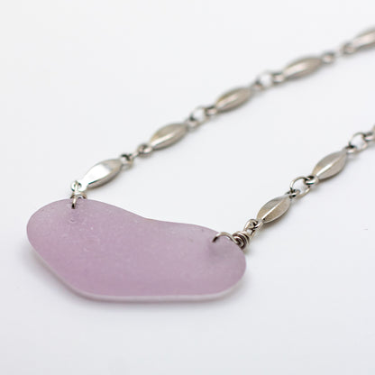 Nova Scotian Lavender Beach Glass Necklace