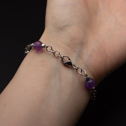 Amethyst Gemstone Bracelet