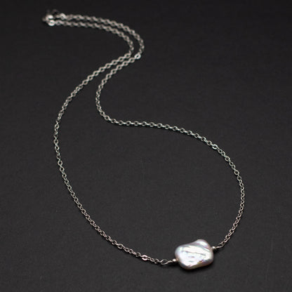Rectangular Freshwater Pearl Necklace