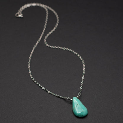 Turquoise Teardrop Necklace 1