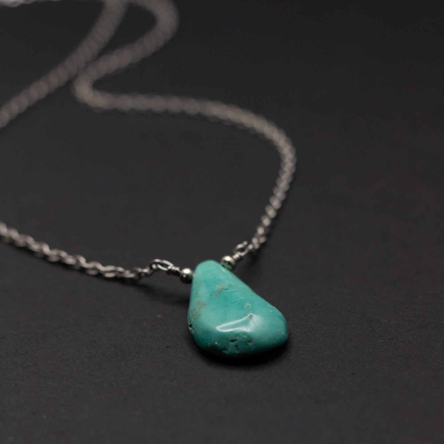 Turquoise Teardrop Necklace 1