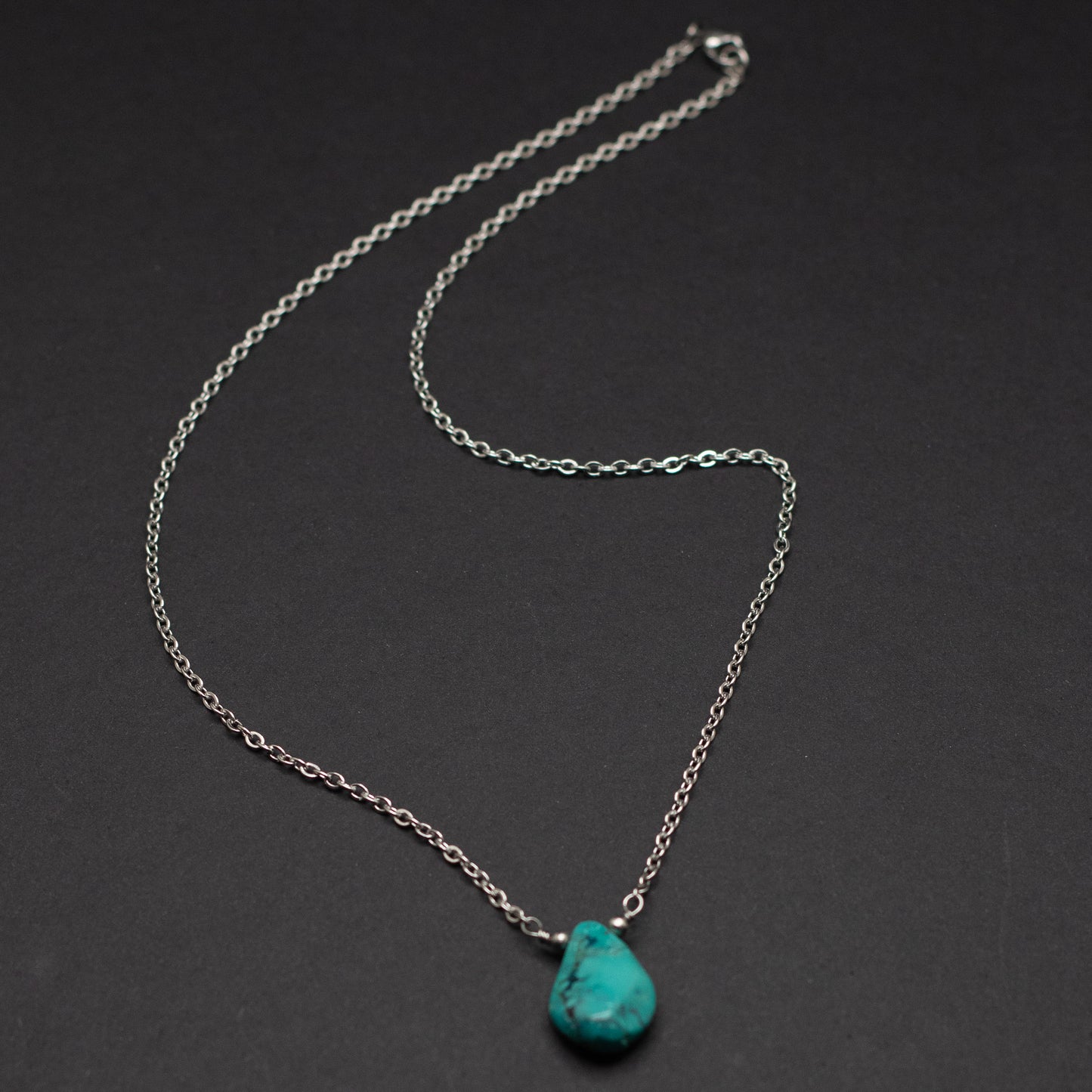 Turquoise Teardrop Necklace 2