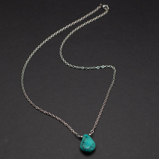 Turquoise Teardrop Necklace 2