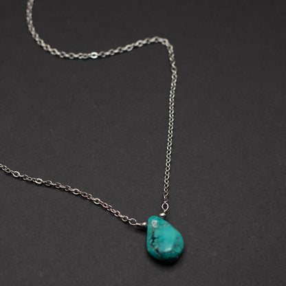 Turquoise Teardrop Necklace 2