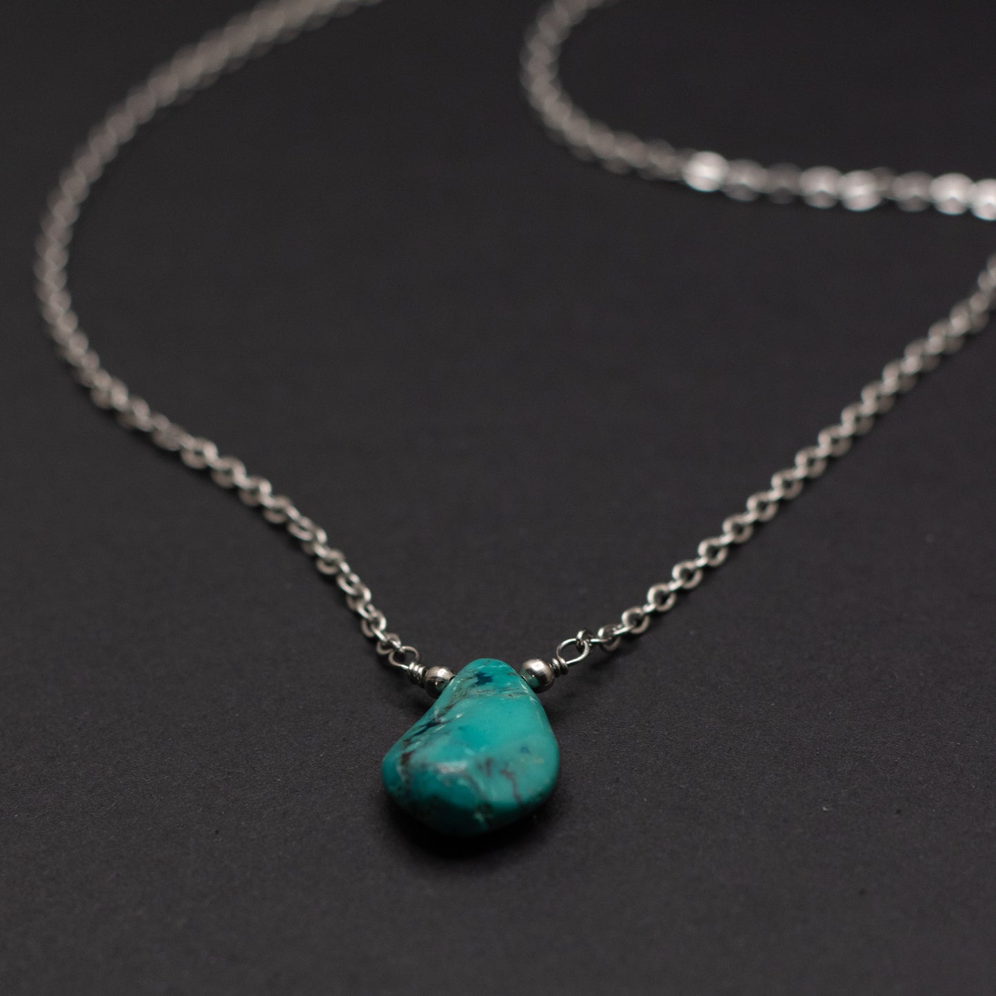 Turquoise Teardrop Necklace 2