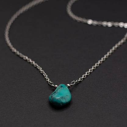 Turquoise Teardrop Necklace 2