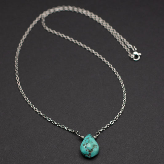 Turquoise Teardrop Necklace 3