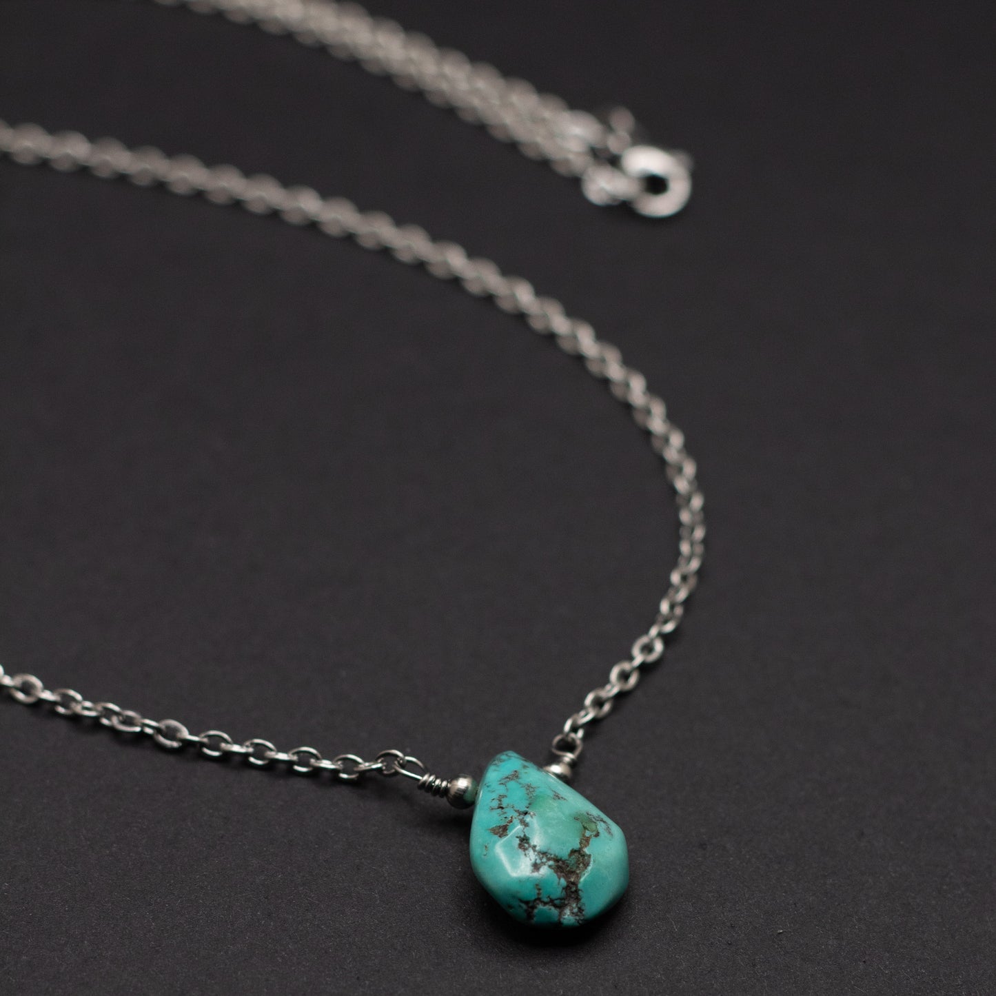 Turquoise Teardrop Necklace 3