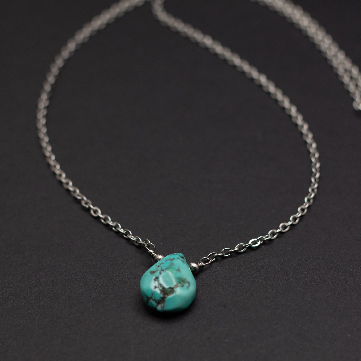 Turquoise Teardrop Necklace 3