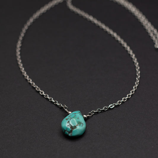 Turquoise Teardrop Necklace 3